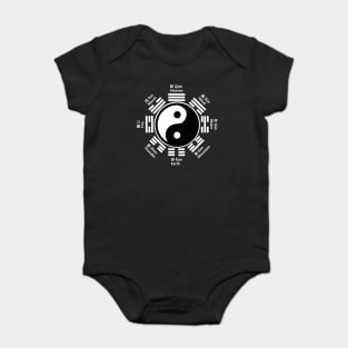 Tai Chi Yin Yang Zen Taoism Chinese Characters Baby Bodysuit